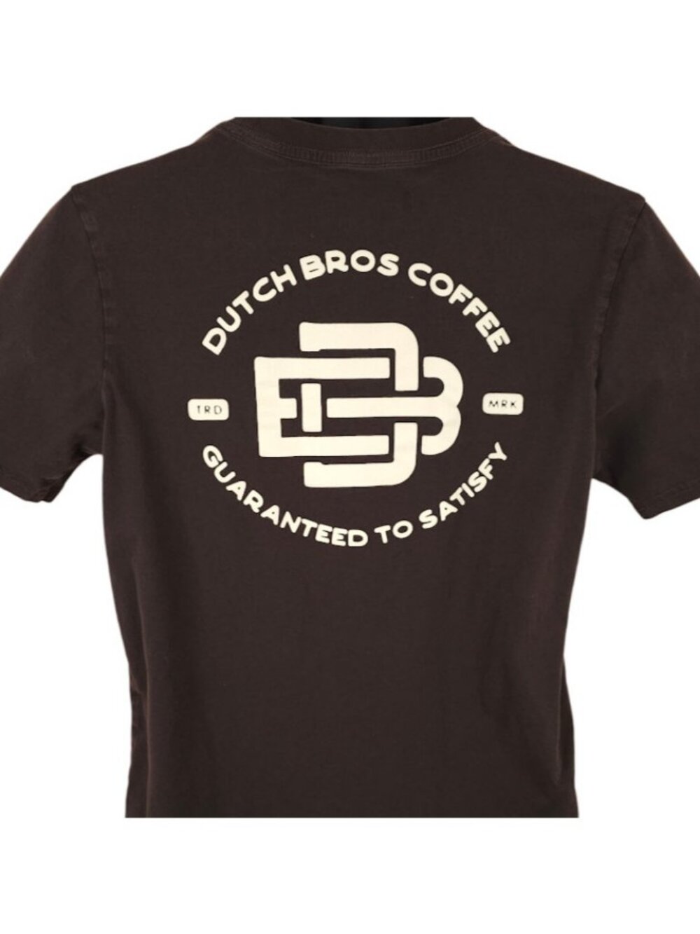 Dutch Bros Coffee T Shirt Mens Size Small Brown Snack Tee